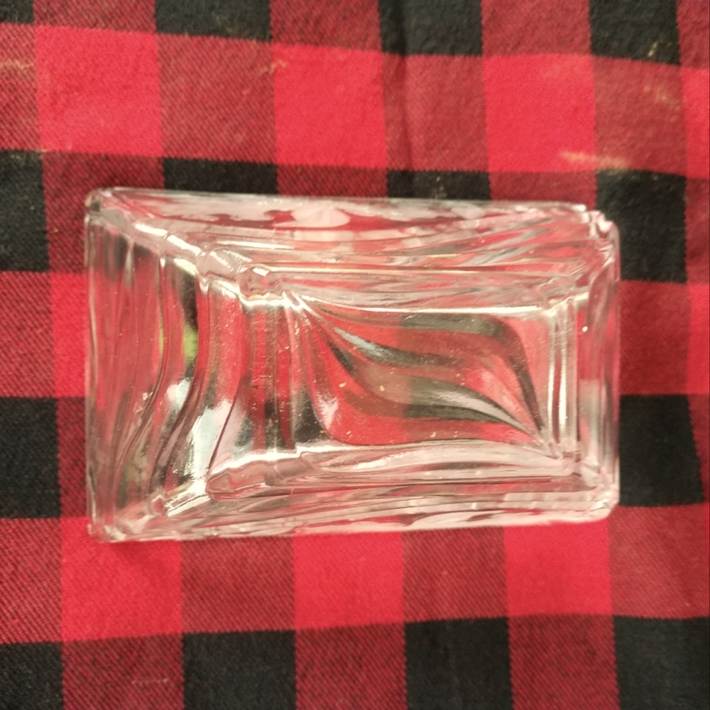 🌳VTG. Crystal Clear Oak Leaf Oblong Vase Beveled - Picture 2 of 9
